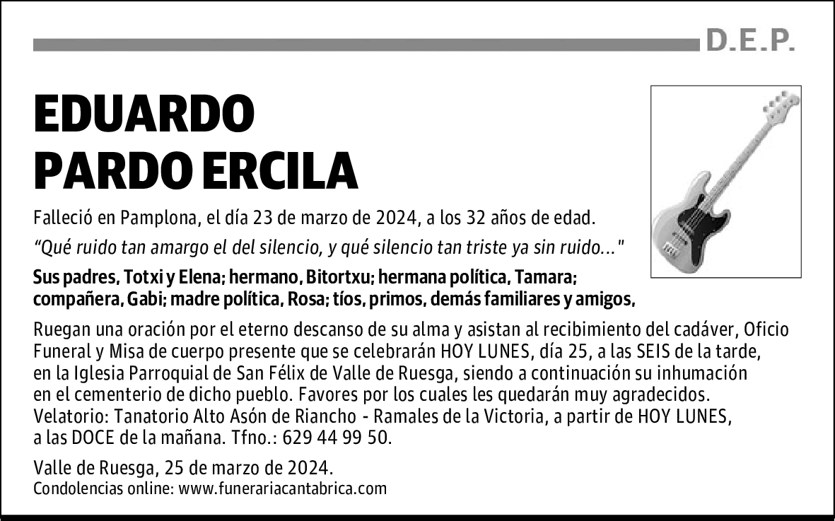 EDUARDO PARDO ERCILA