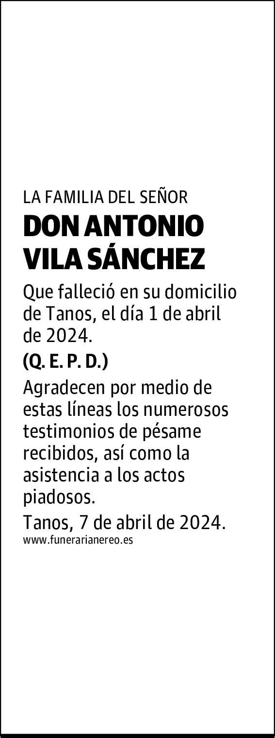 DON ANTONIO VILA SÁNCHEZ