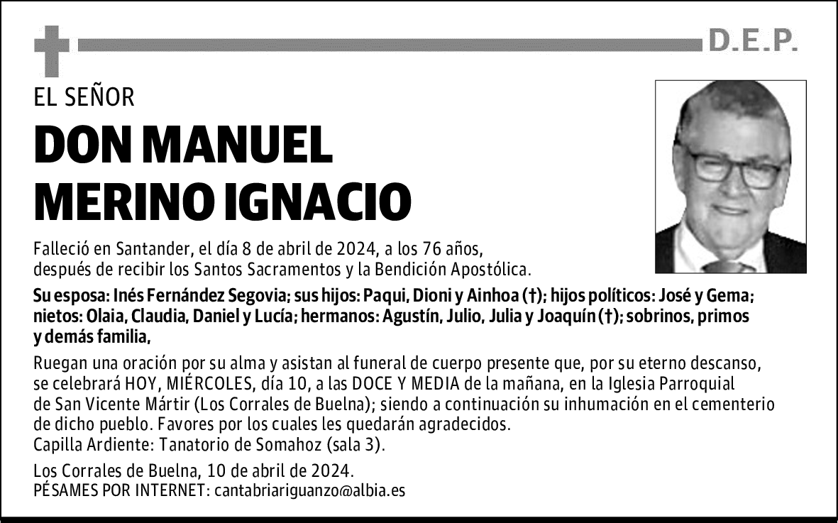 DON MANUEL MERINO IGNACIO