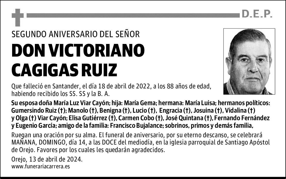 DON VICTORIANO CAGIGAS RUIZ