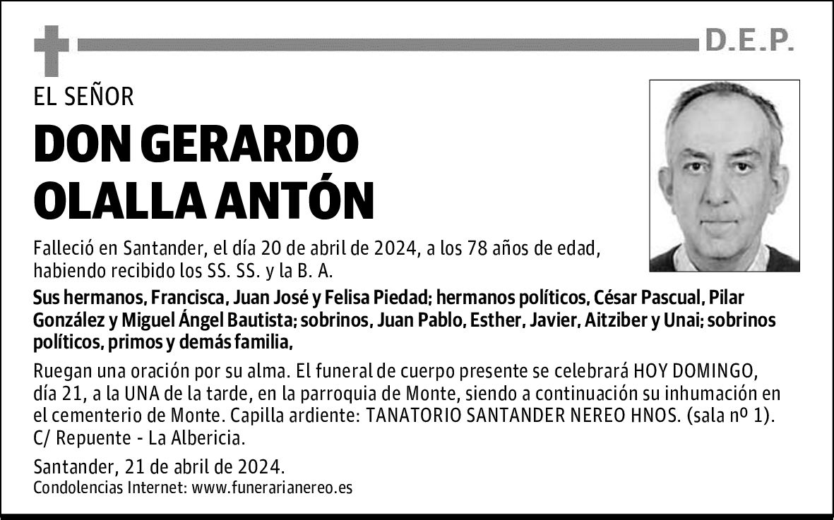 DON GERARDO OLALLA ANTÓN