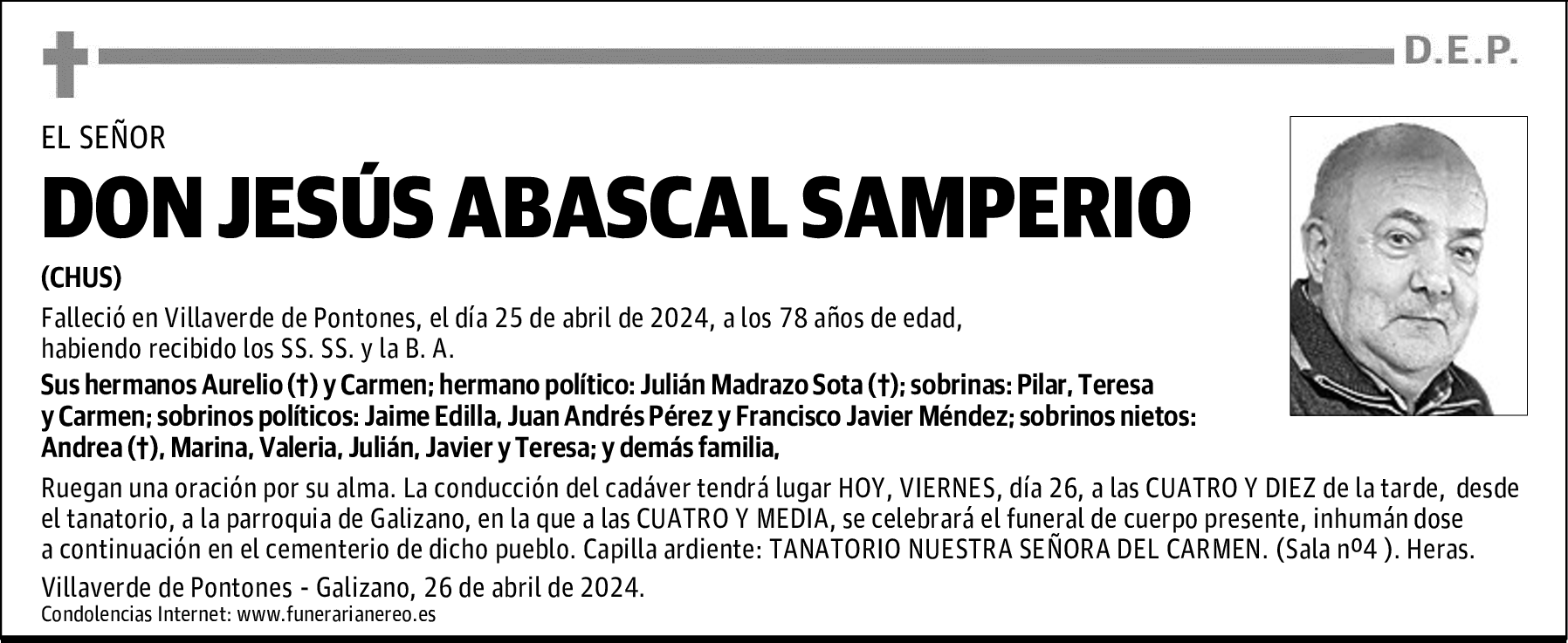 DON JESÚS ABASCAL SAMPERIO