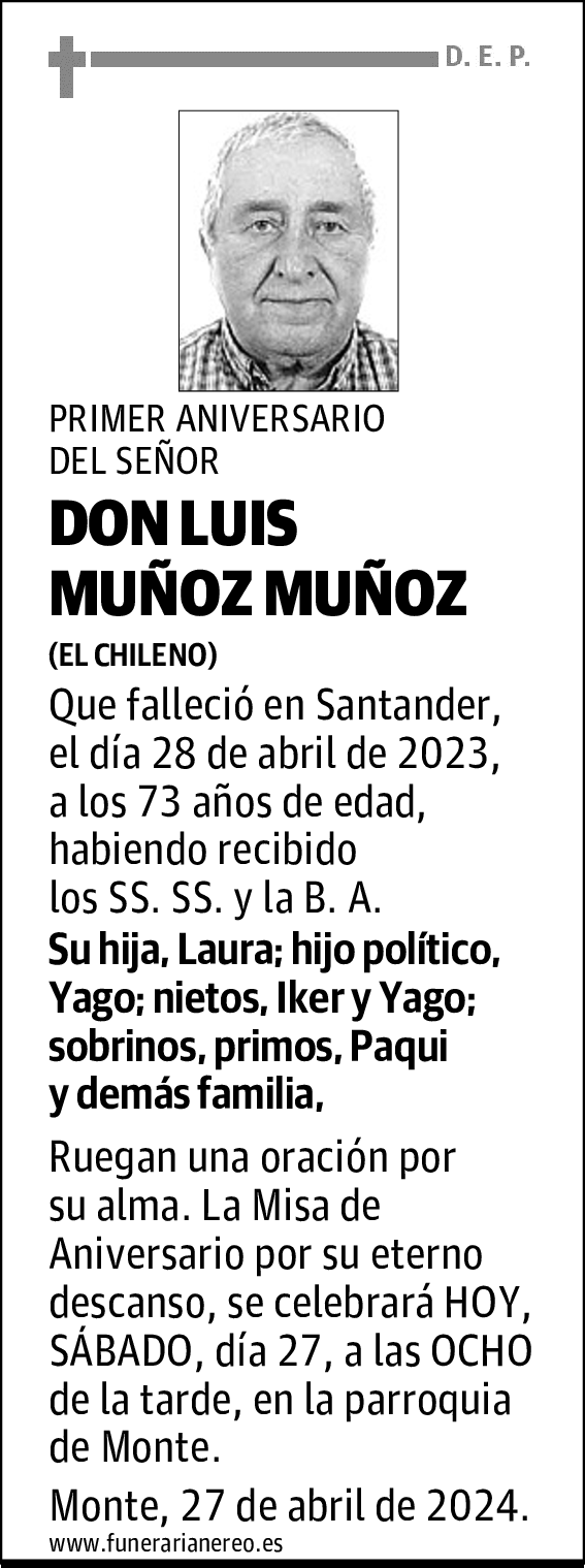 DON LUIS MUÑOZ MUÑOZ