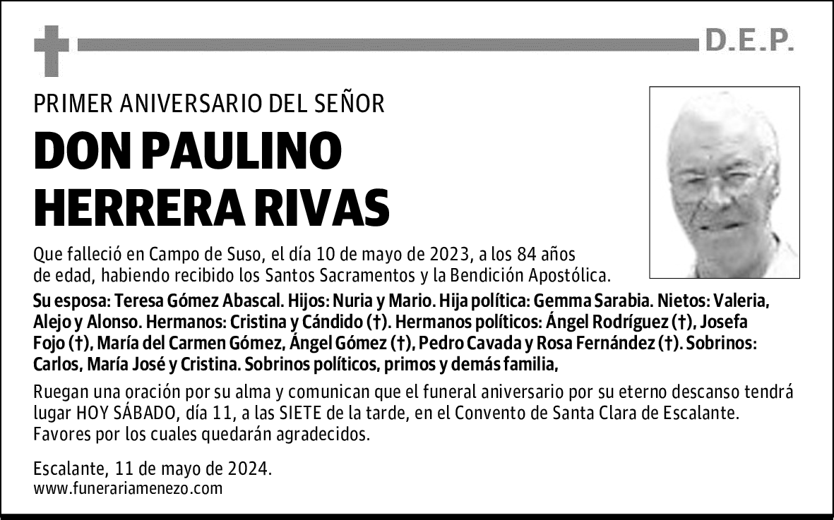 DON PAULINO HERRERA RIVAS