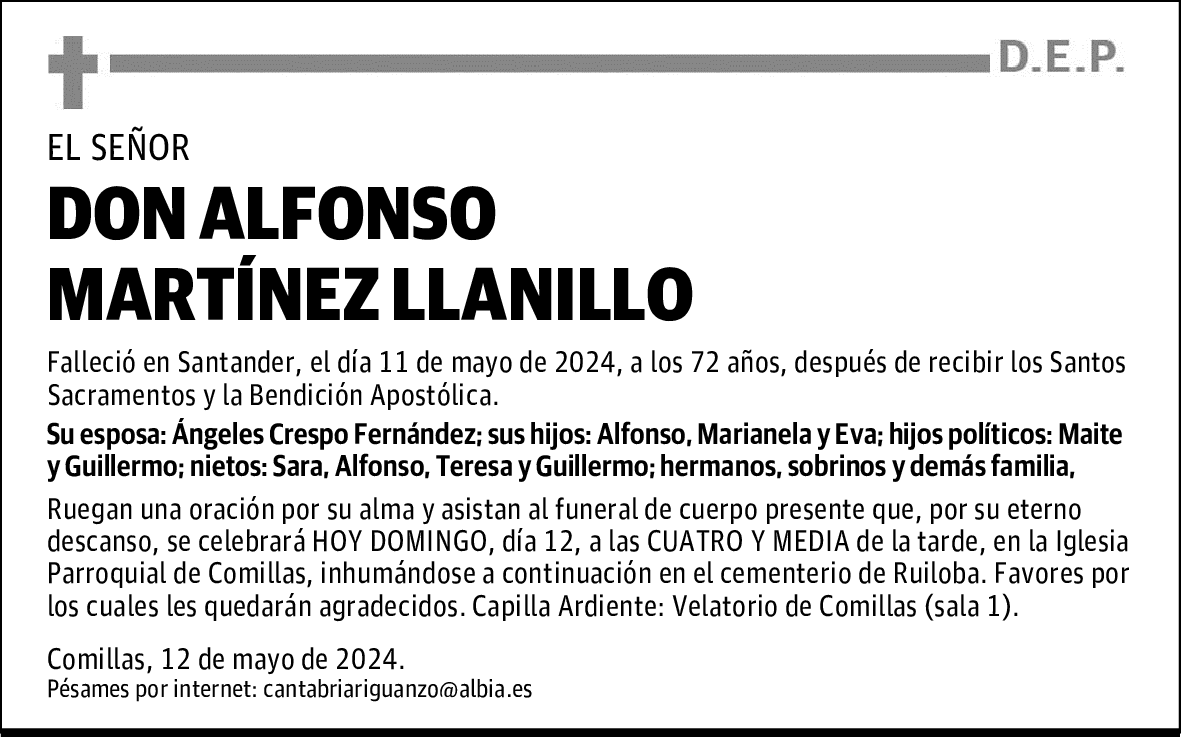 DON ALFONSO MARTÍNEZ LLANILLO