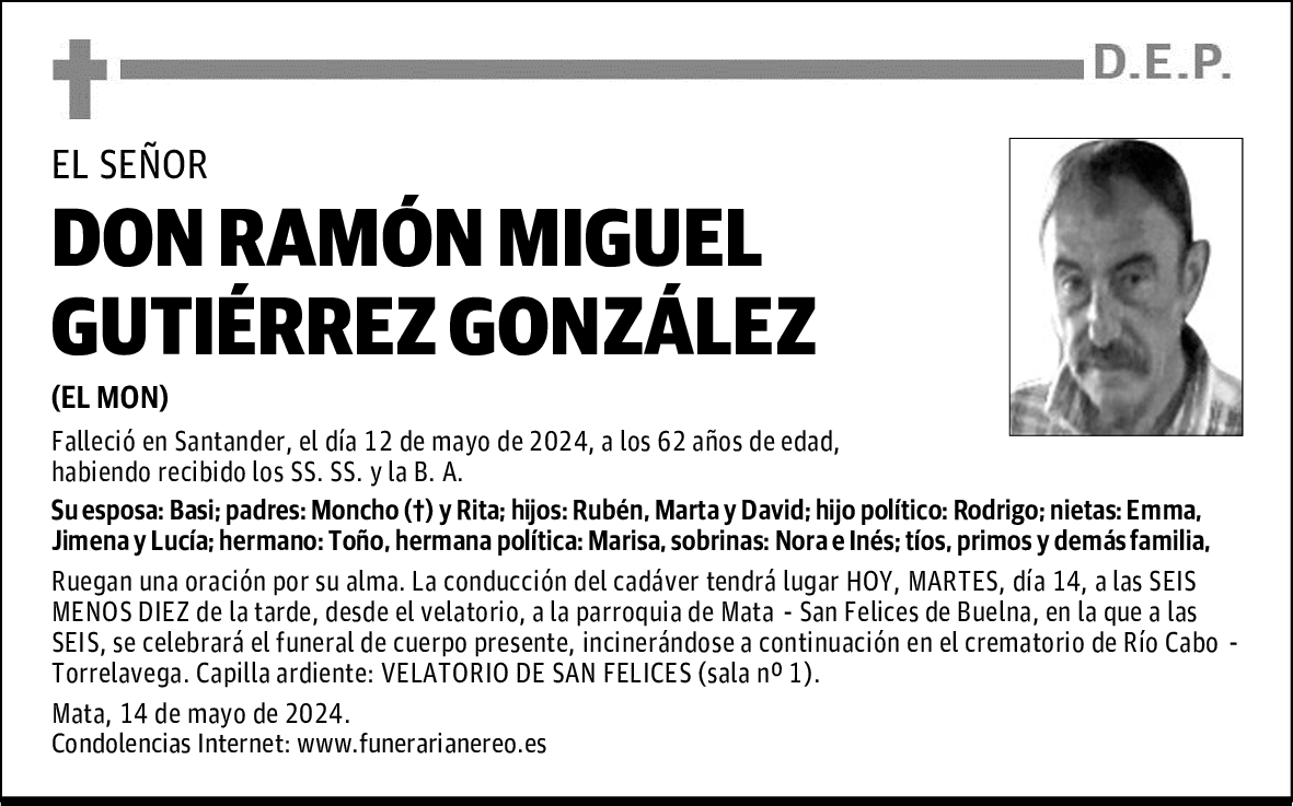 DON RAMÓN MIGUEL GUTIÉRREZ GONZÁLEZ
