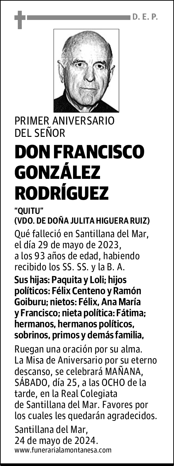 DON FRANCISCO GONZÁLEZ RODRÍGUEZ