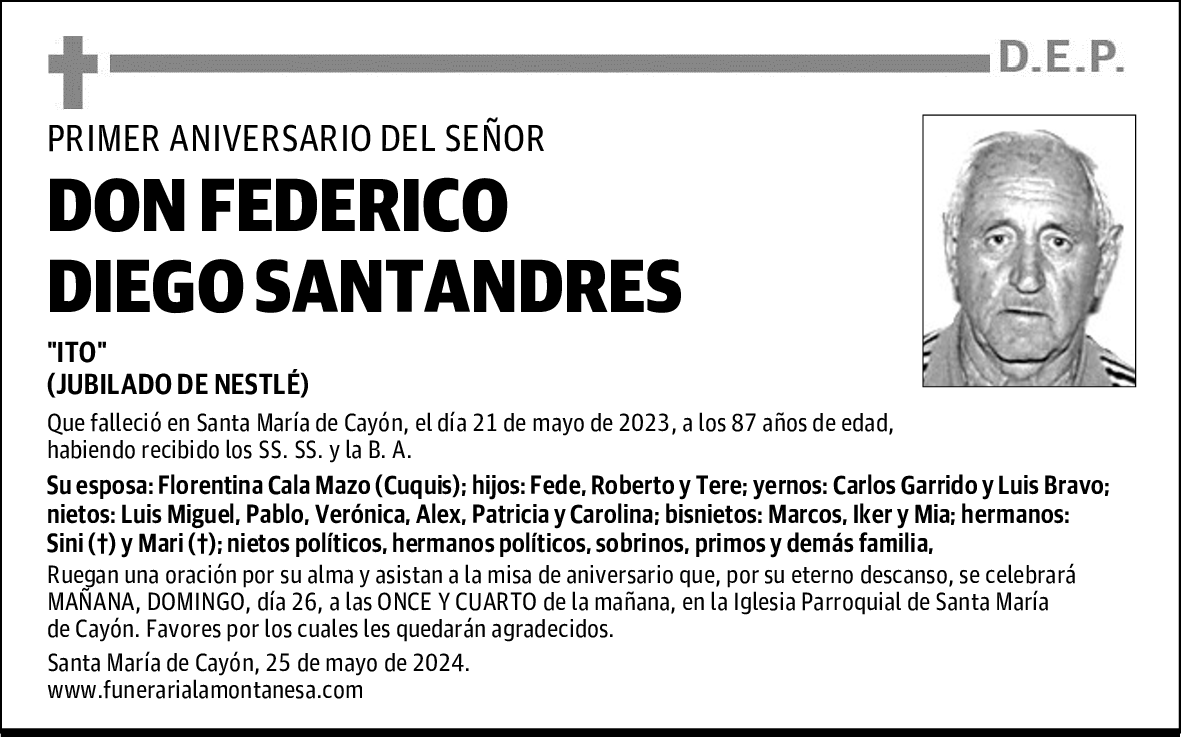 DON FEDERICO DIEGO SANTANDRES