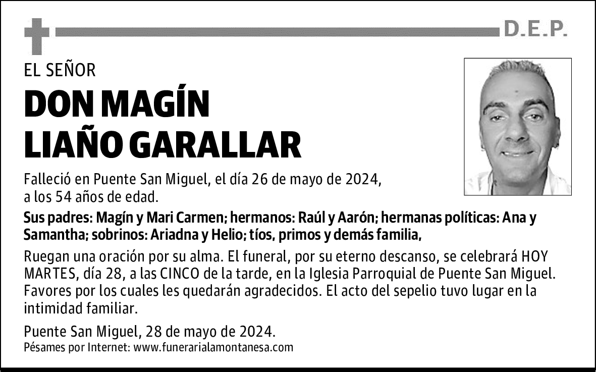 DON MAGÍN LIAÑO GARALLAR