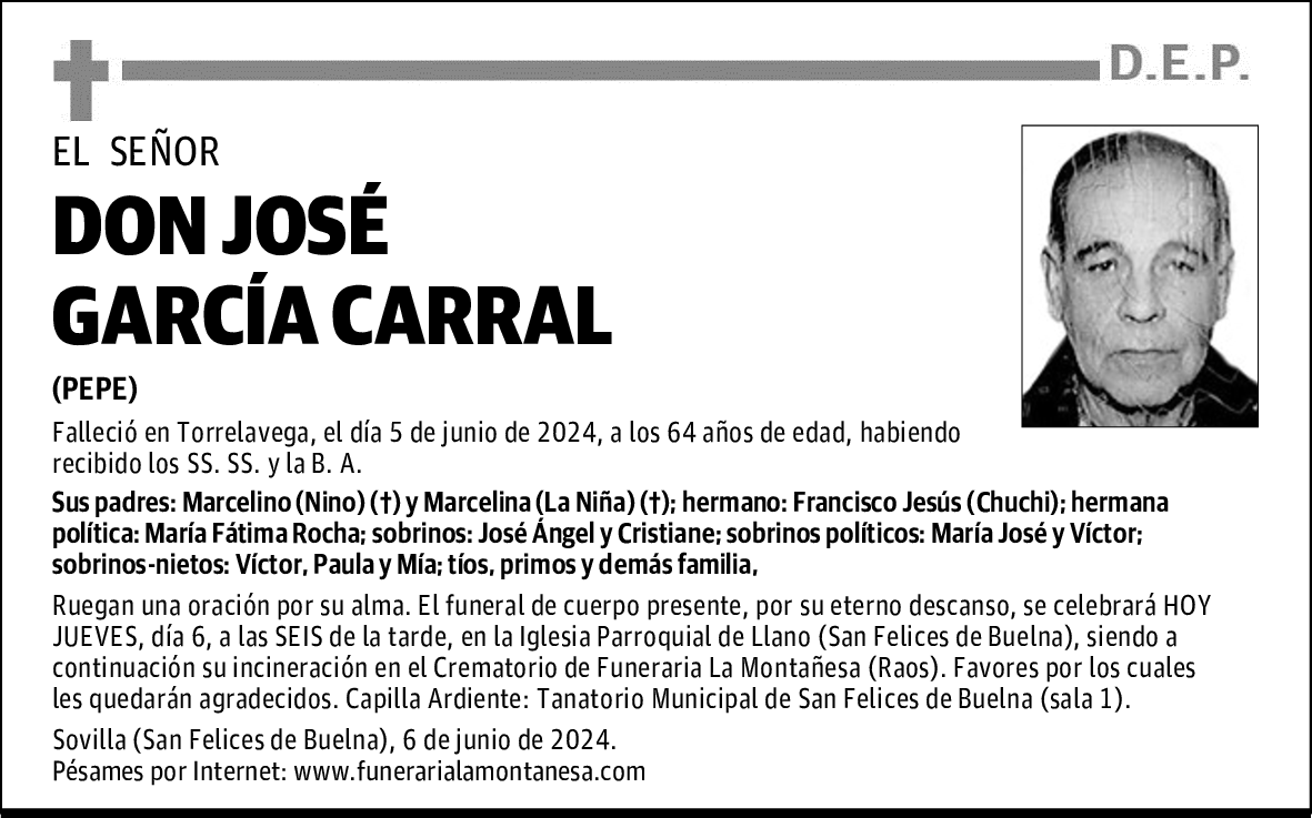DON JOSÉ GARCÍA CARRAL