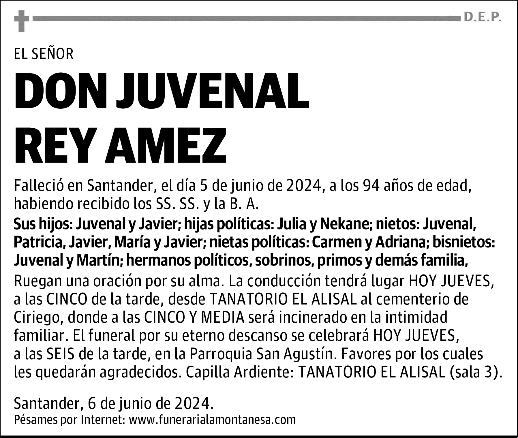 DON JUVENAL REY AMEZ