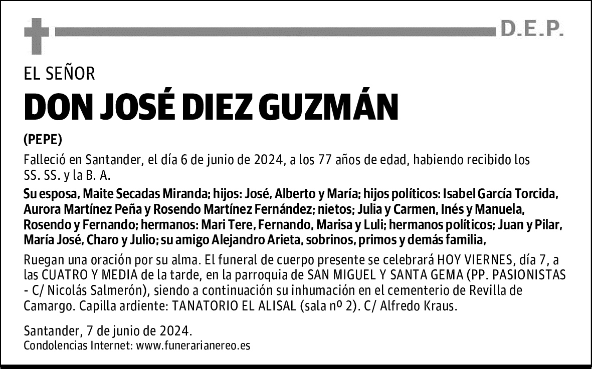 DON JOSÉ DIEZ GUZMÁN