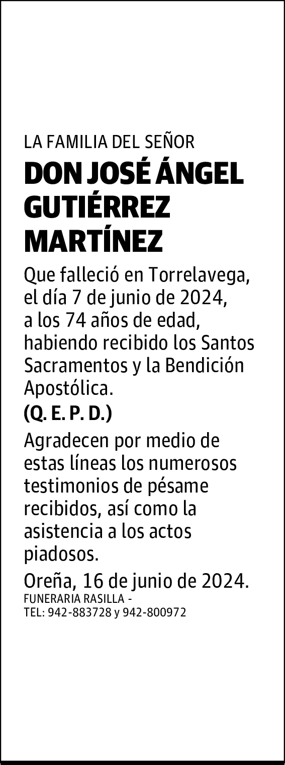 DON JOSÉ ÁNGEL GUTIÉRREZ MARTÍNEZ