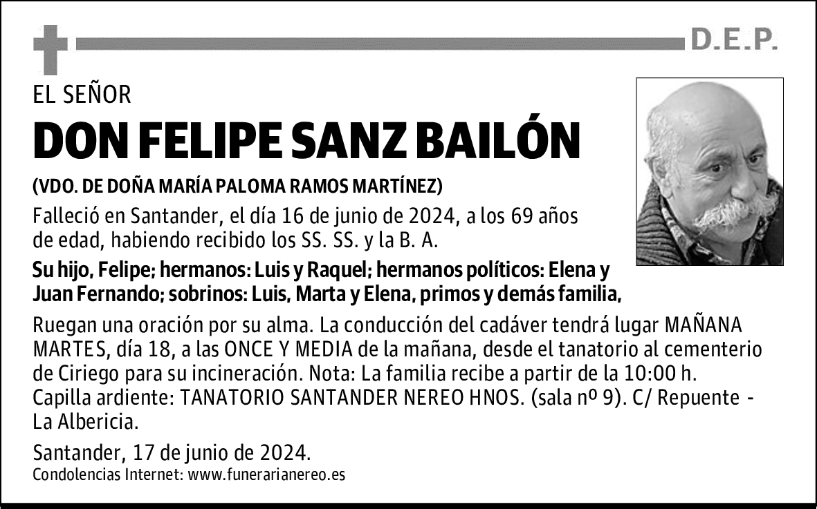 DON FELIPE SANZ BAILÓN