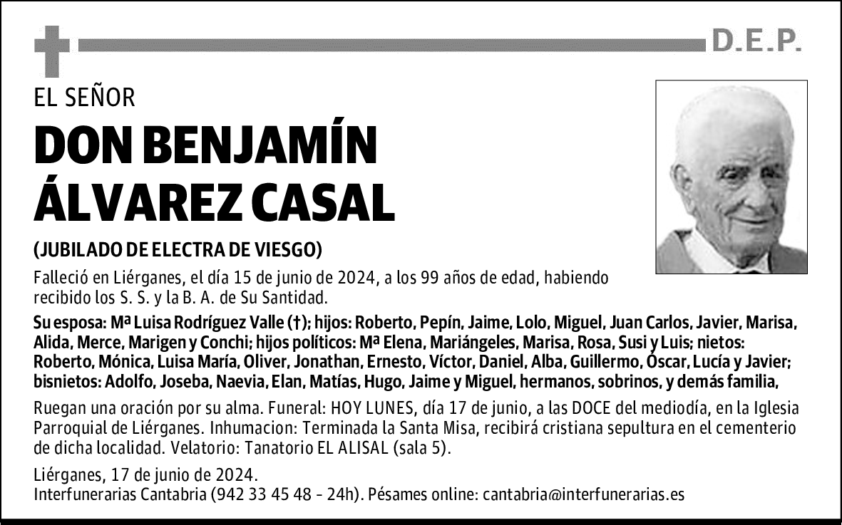 DON BENJAMÍN ÁLVAREZ CASAL