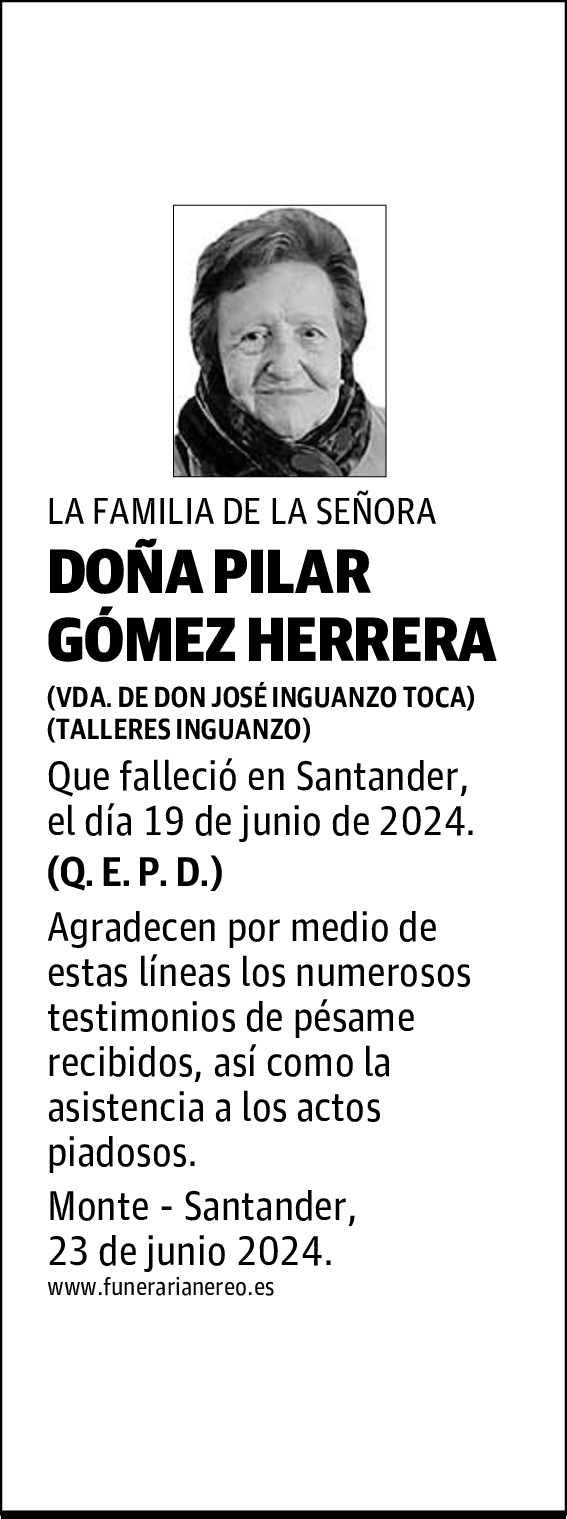 DOÑA PILAR GÓMEZ HERRERA