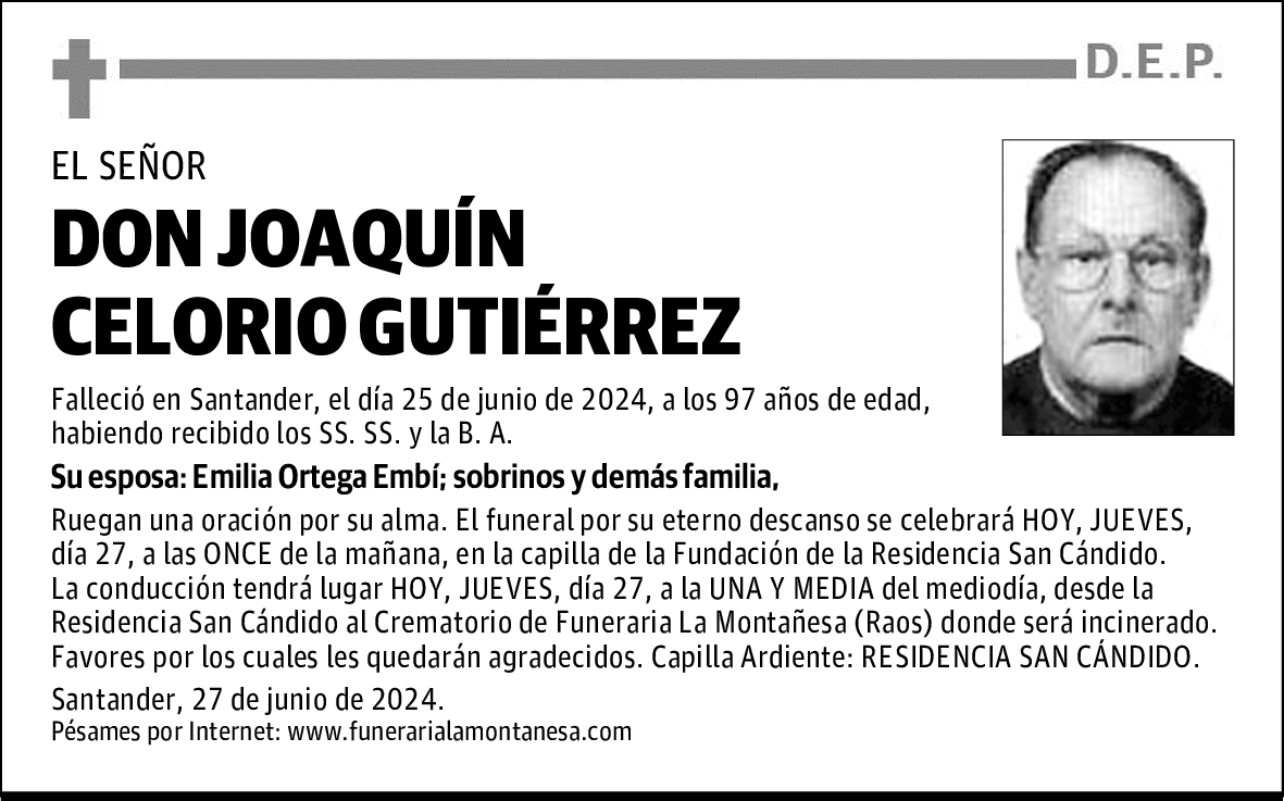 DON JOAQUÍN CELORIO GUTIÉRREZ