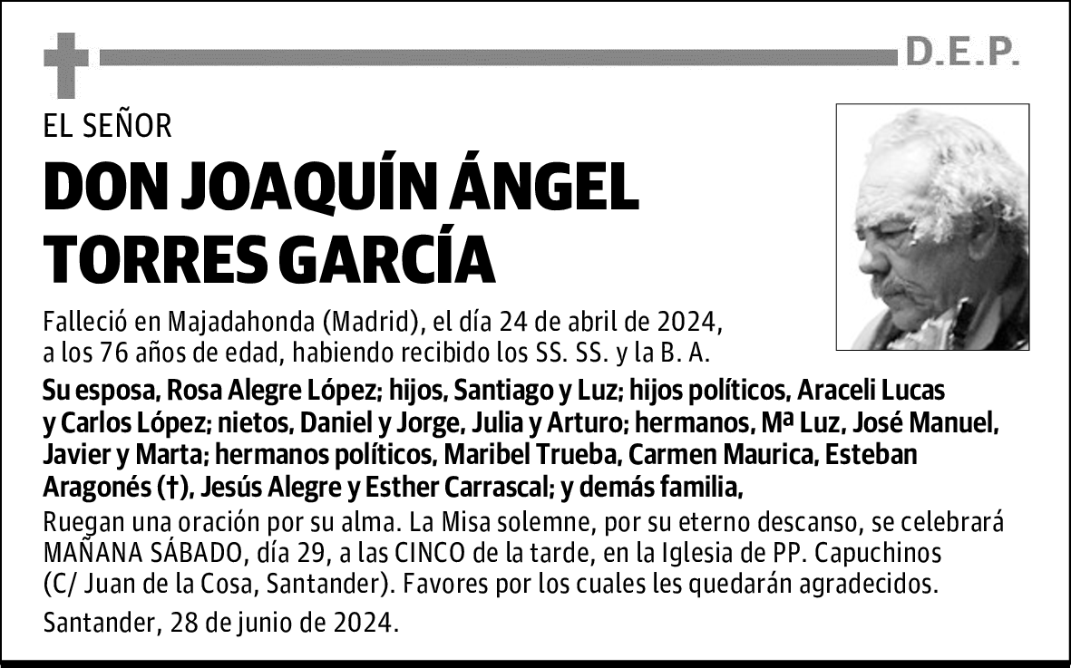 DON JOAQUÍN ÁNGEL TORRES GARCÍA