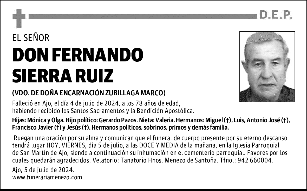 DON FERNANDO SIERRA RUIZ