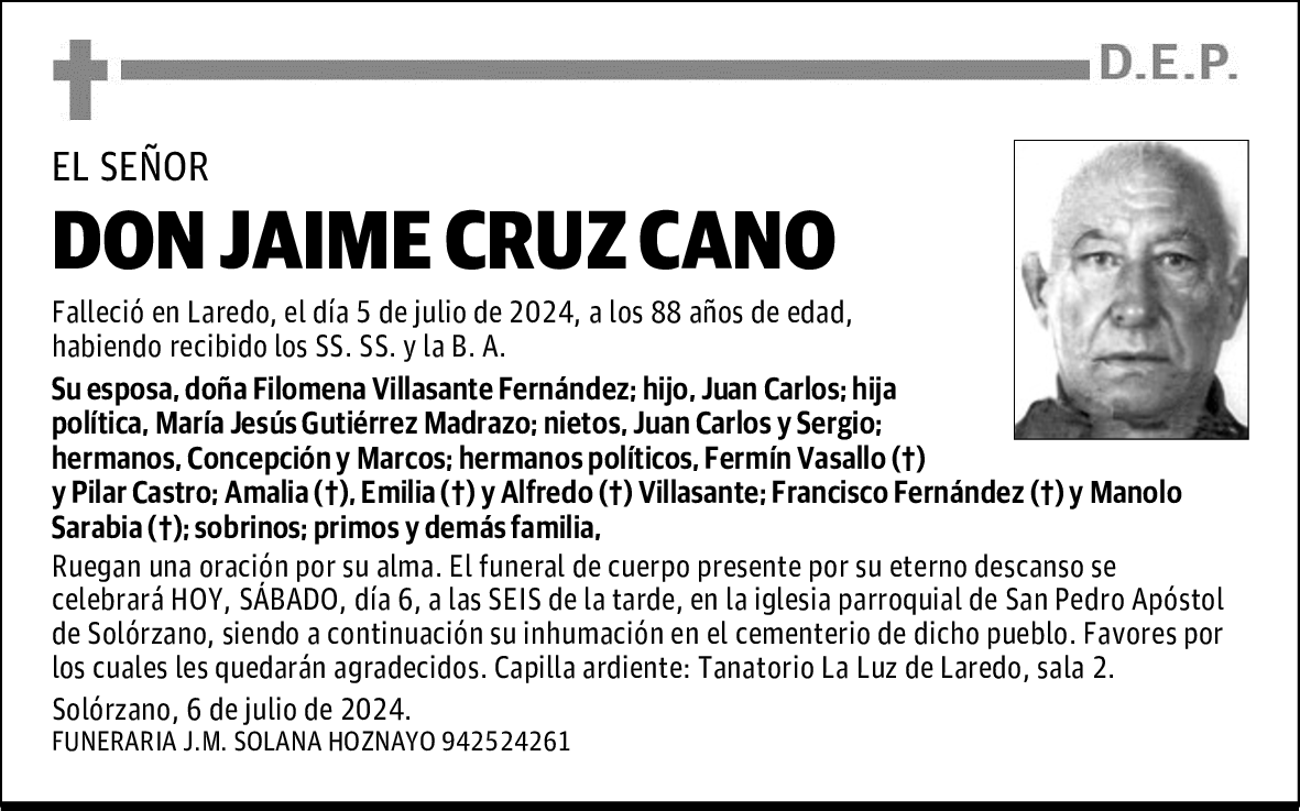 DON JAIME CRUZ CANO