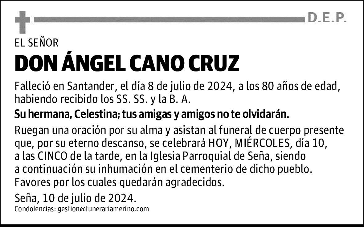DON ÁNGEL CANO CRUZ