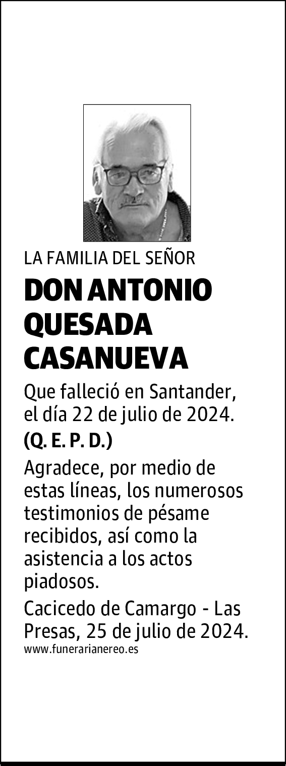 DON ANTONIO QUESADA CASANUEVA