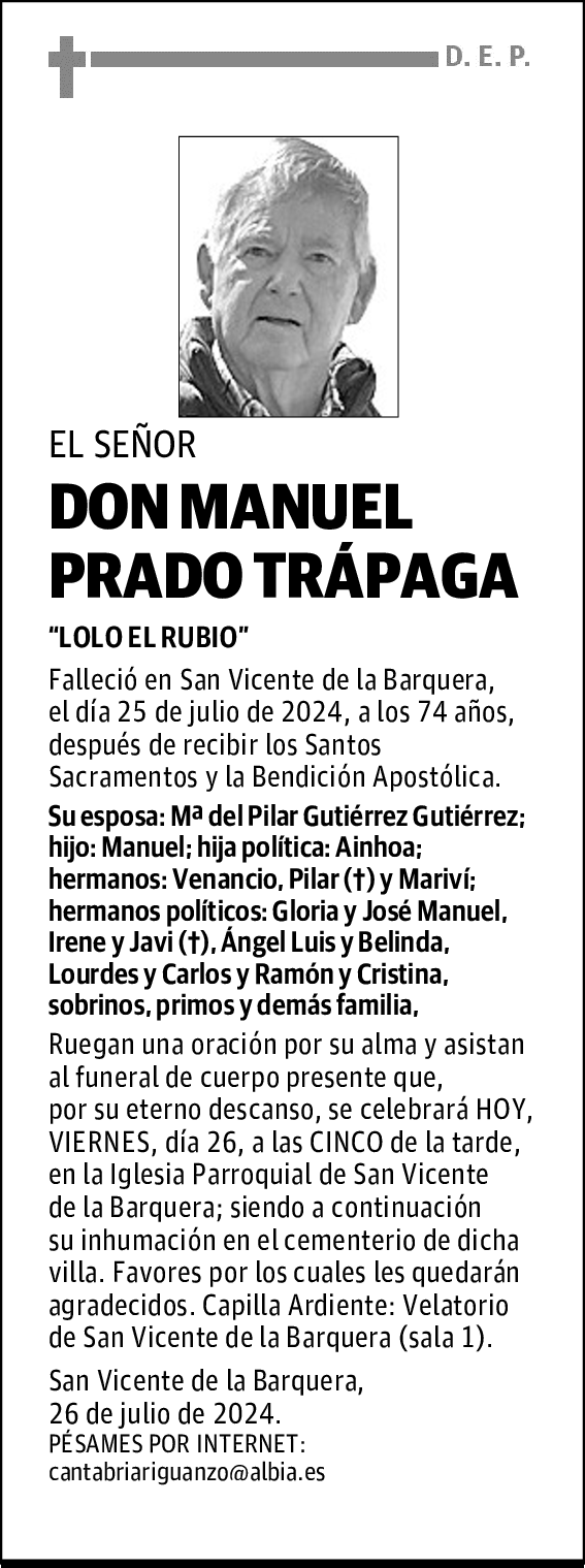 DON MANUEL PRADO TRÁPAGA