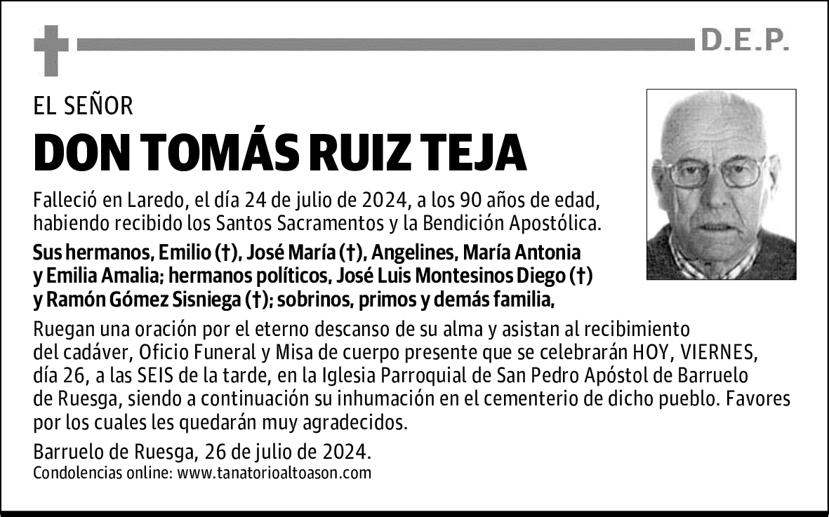 DON TOMÁS RUIZ TEJA