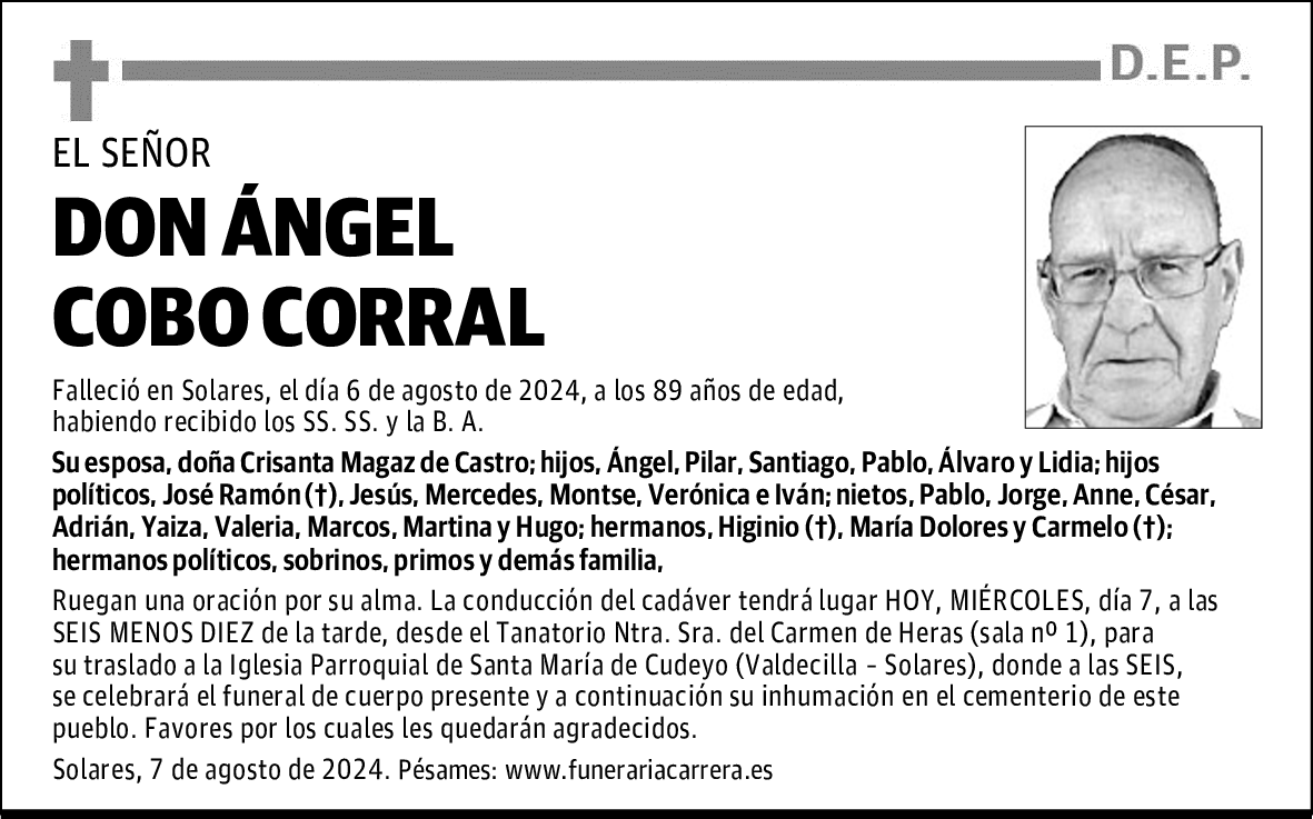 DON ÁNGEL COBO CORRAL