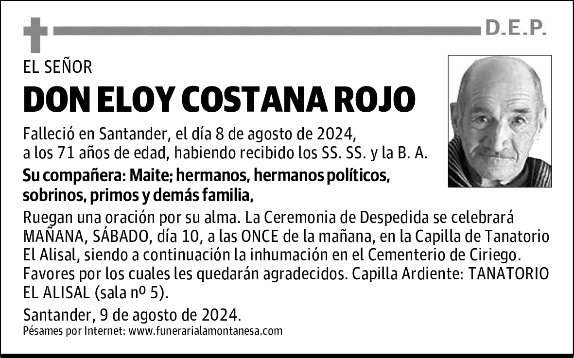 DON ELOY COSTANA ROJO
