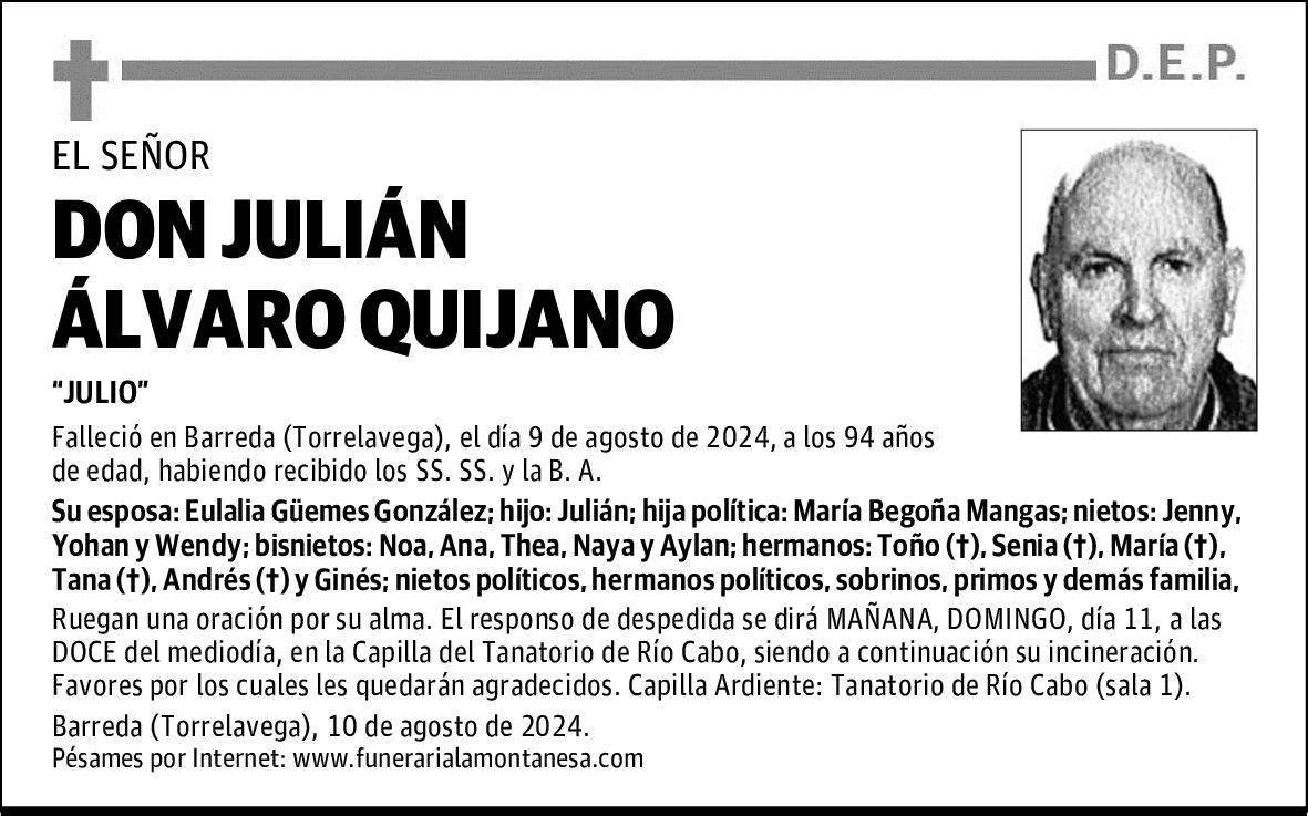 DON JULIÁN ÁLVARO QUIJANO