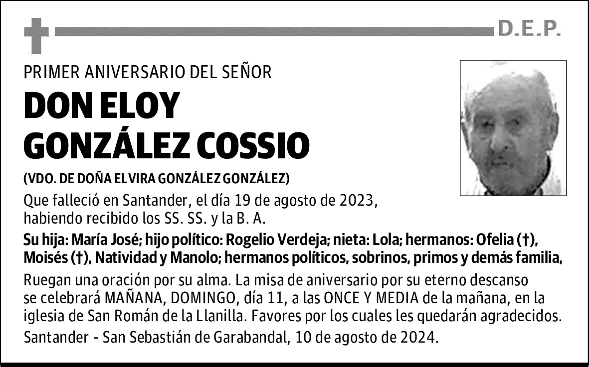DON ELOY GONZÁLEZ COSSIO
