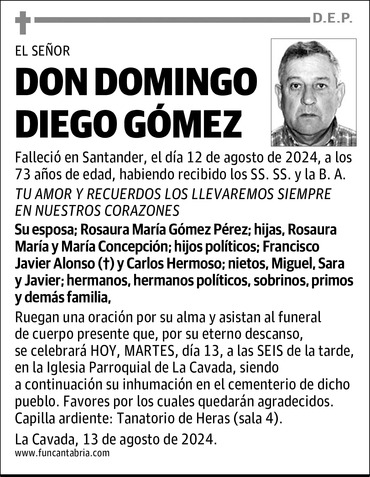 DON DOMINGO DIEGO GÓMEZ