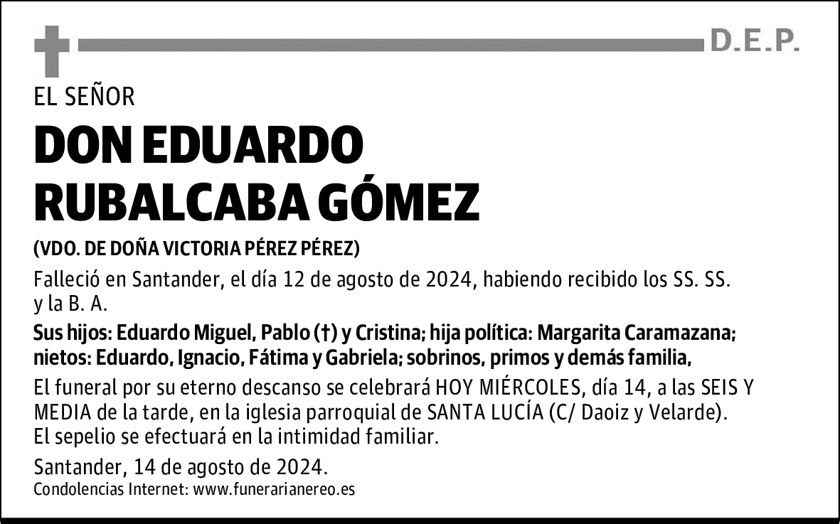 DON EDUARDO RUBALCABA GÓMEZ