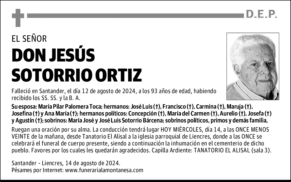 DON JESÚS SOTORRIO ORTIZ