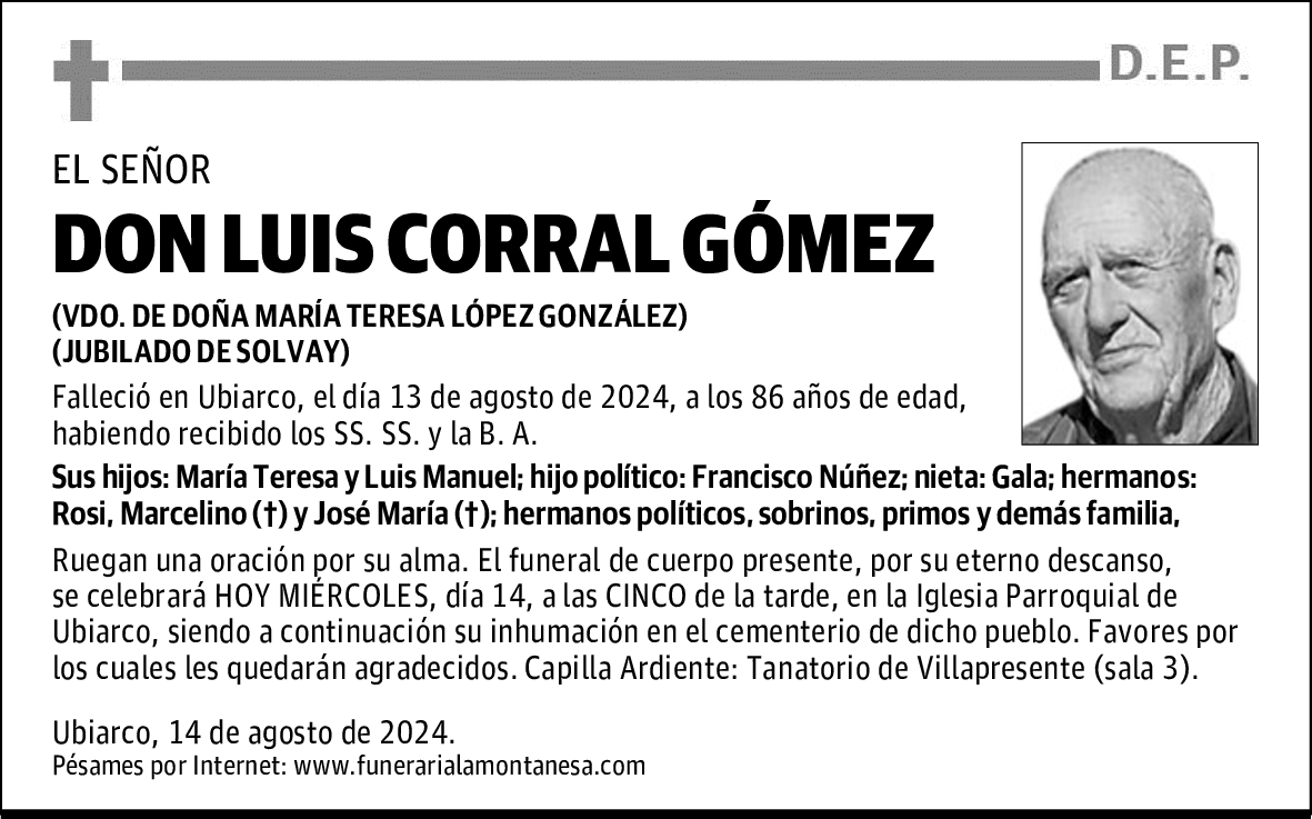 DON LUIS CORRAL GÓMEZ