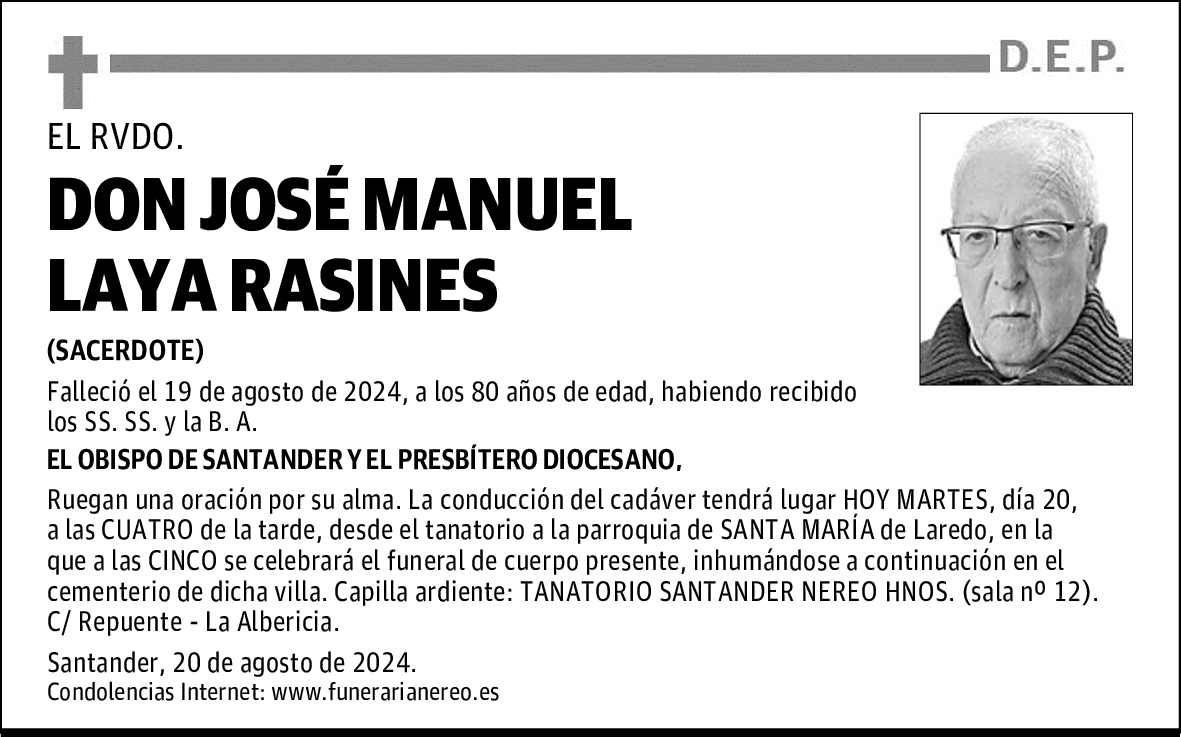 DON JOSÉ MANUEL LAYA RASINES