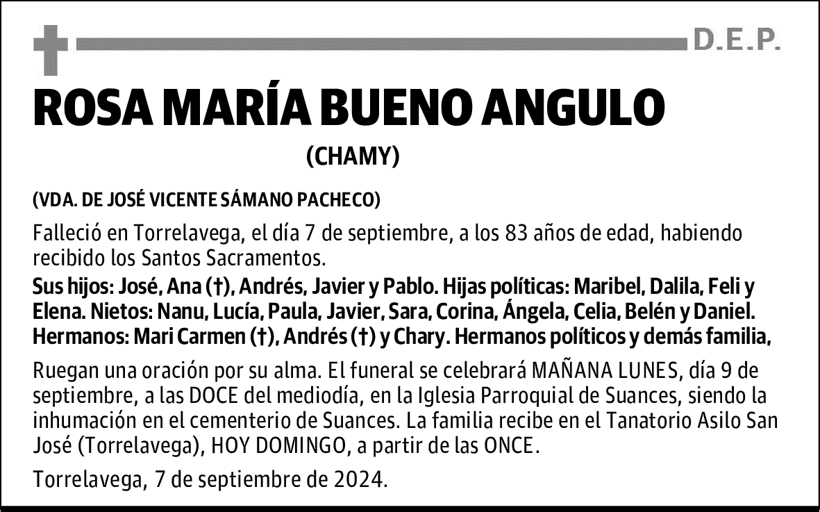 ROSA MARÍA BUENO ANGULO