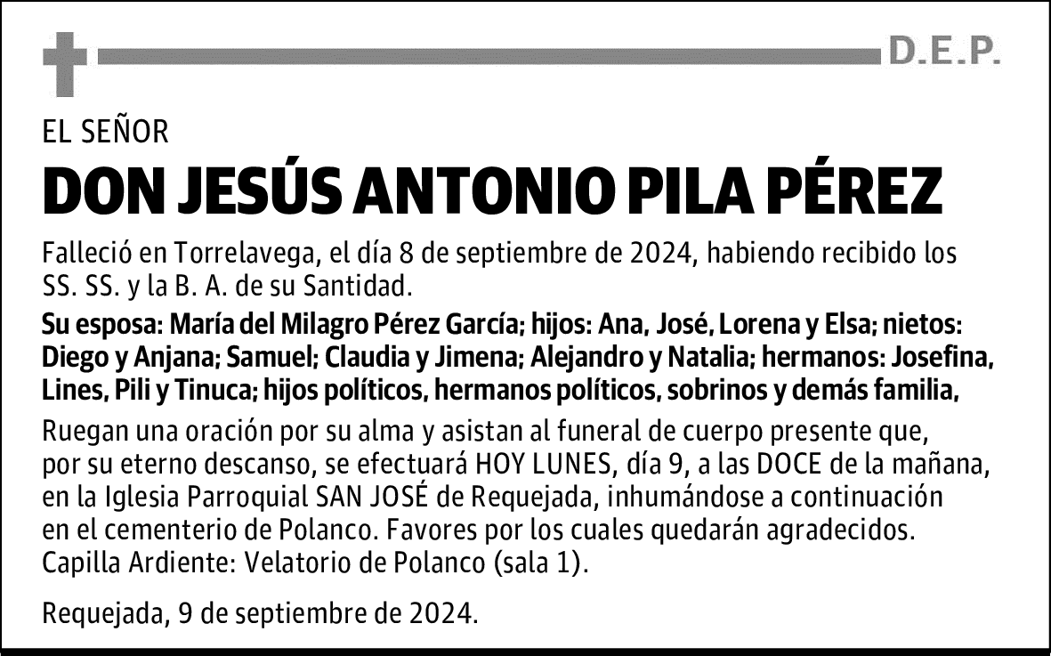 DON JESÚS ANTONIO PILA PÉREZ