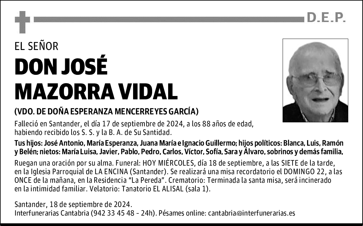 DON JOSÉ MAZORRA VIDAL