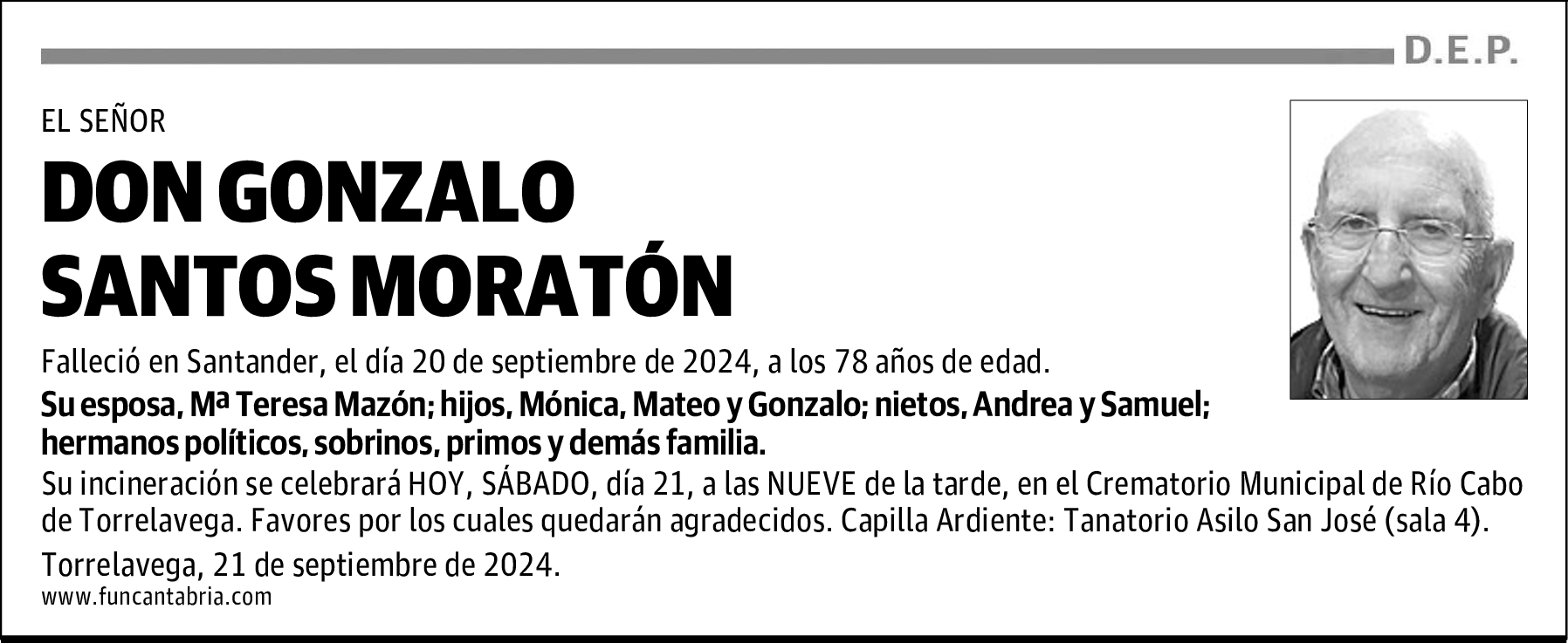 DON GONZALO SANTOS MORATÓN