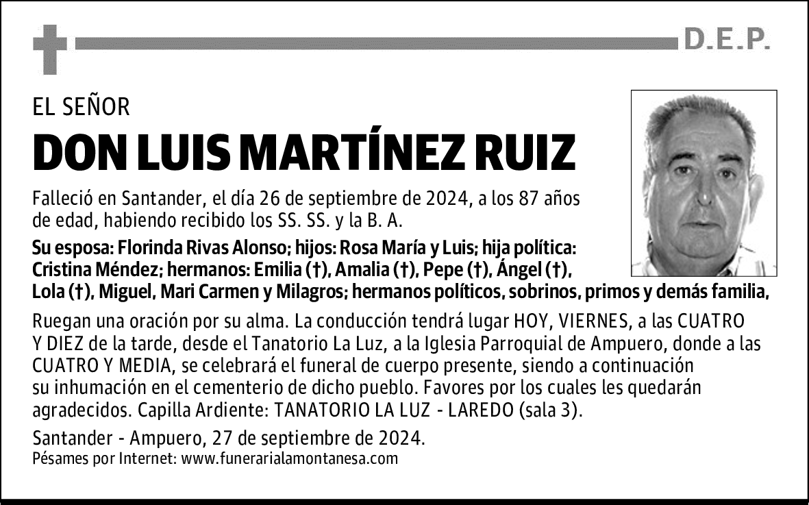 DON LUIS MARTÍNEZ RUIZ
