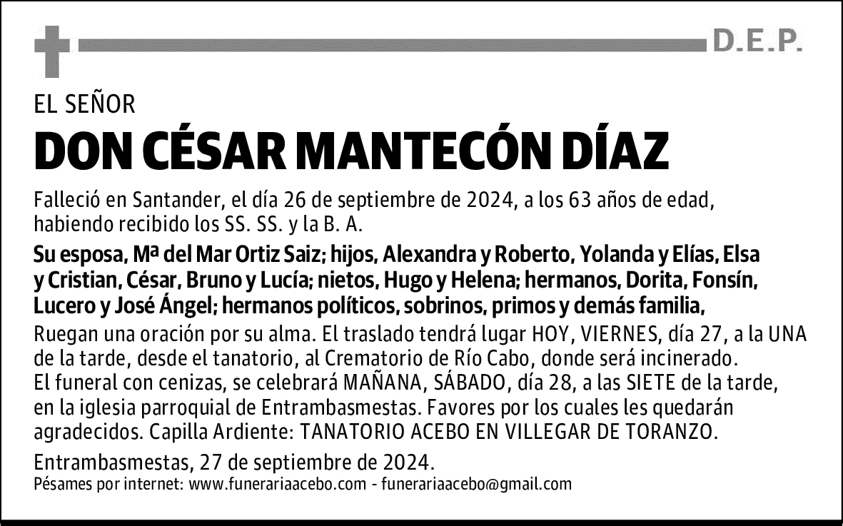 DON CÉSAR MANTECÓN DÍAZ