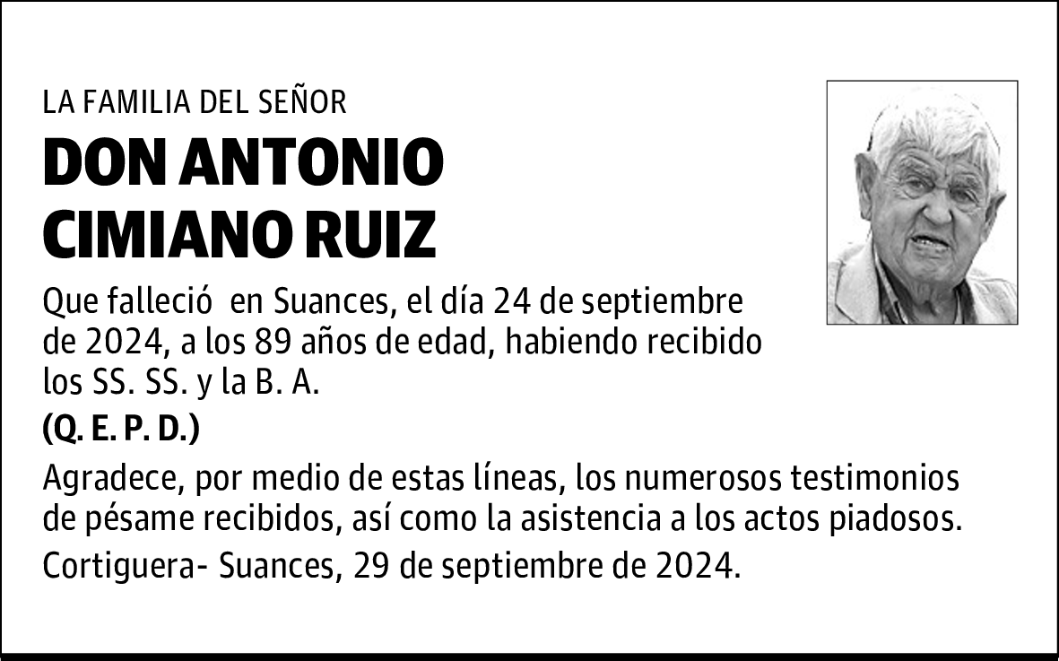 DON ANTONIO CIMIANO RUIZ