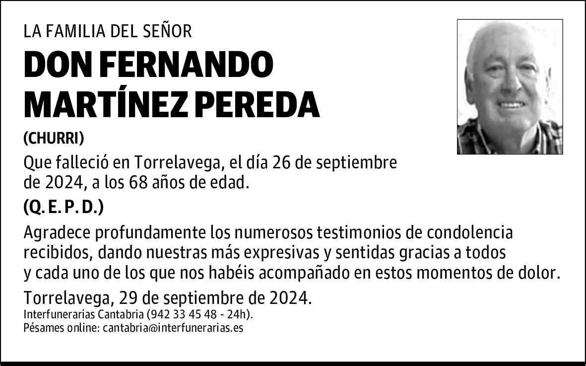 DON FERNANDO MARTÍNEZ PEREDA