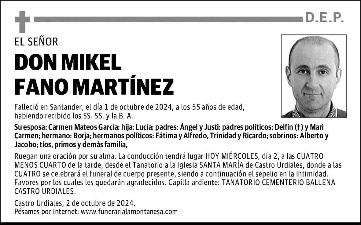 DON MIKEL FANO MARTÍNEZ