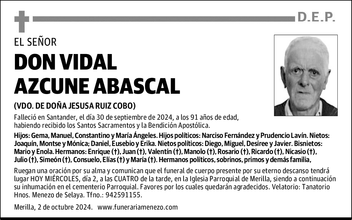 DON VIDAL AZCUNE ABASCAL