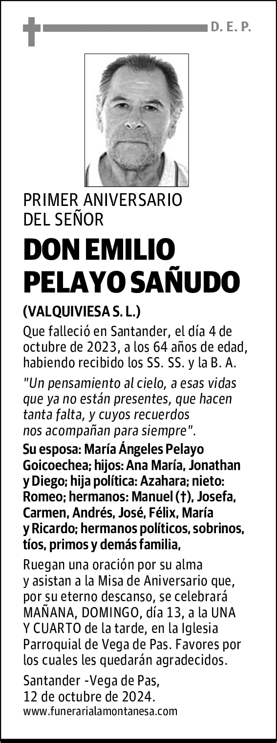 DON EMILIO PELAYO SAÑUDO