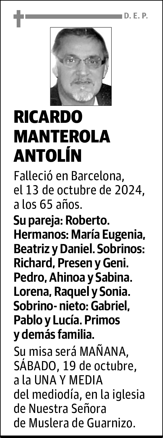 RICARDO MANTEROLA ANTOLÍN