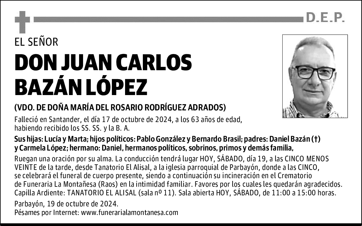 DON JUAN CARLOS BAZÁN LÓPEZ